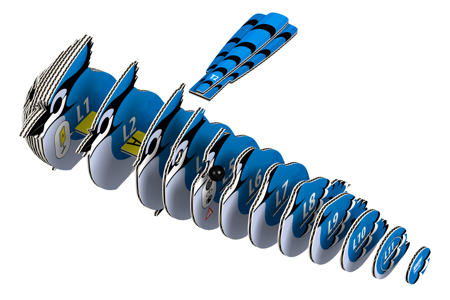EUGY Blue Jay 3D Puzzle