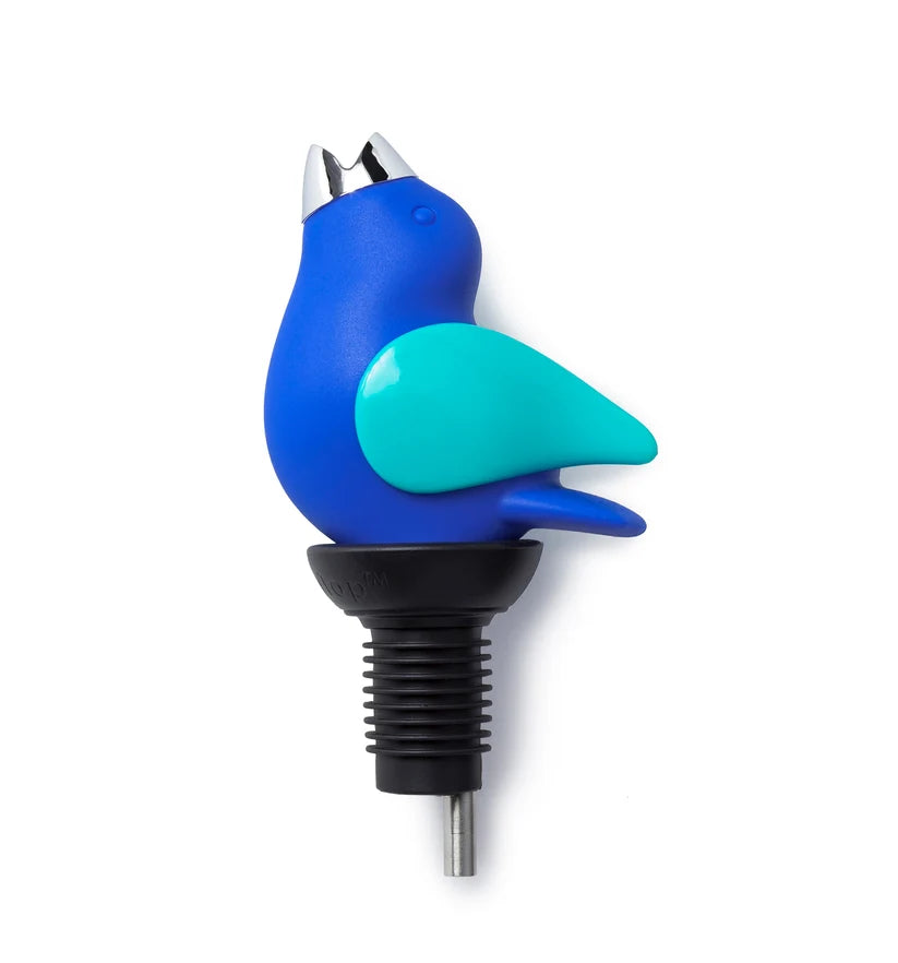 Chirpy Top Wine Pourer - Blue