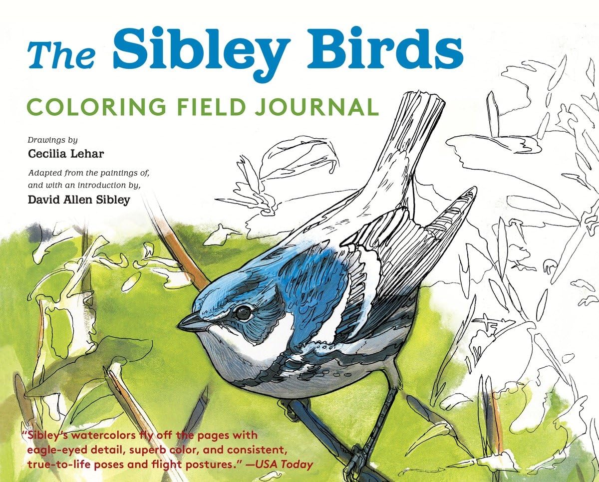 Sibley Bird Coloring Field Journal