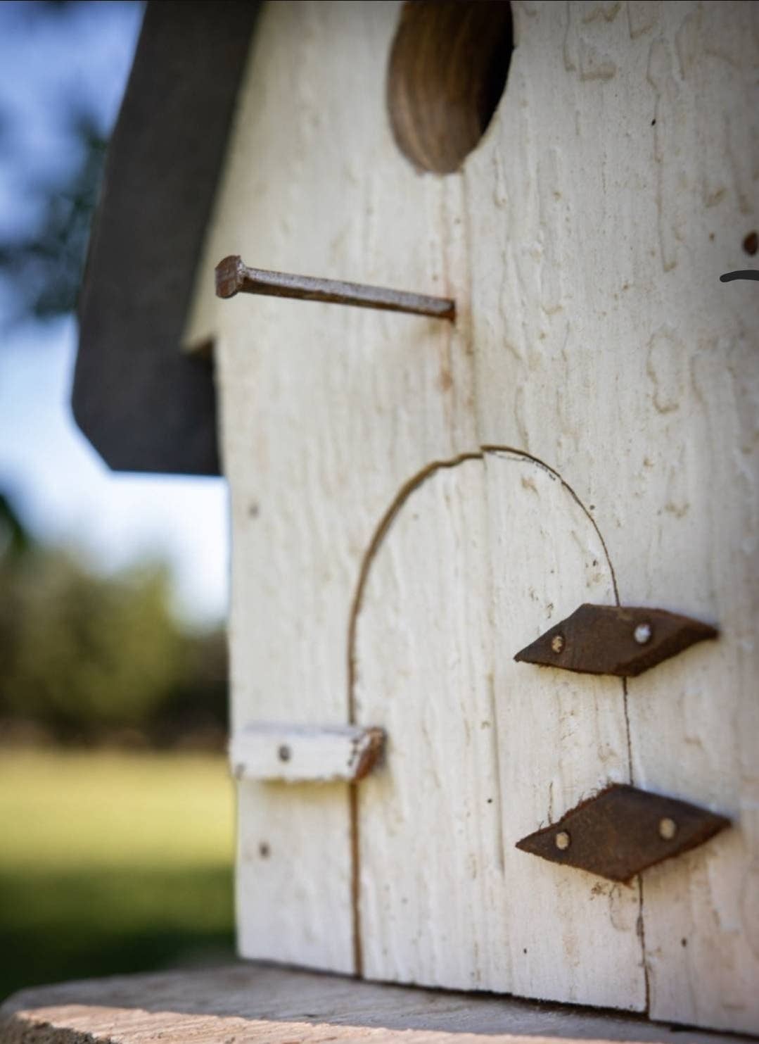 Reclaimed Wood and Metal Barn Birdhouse