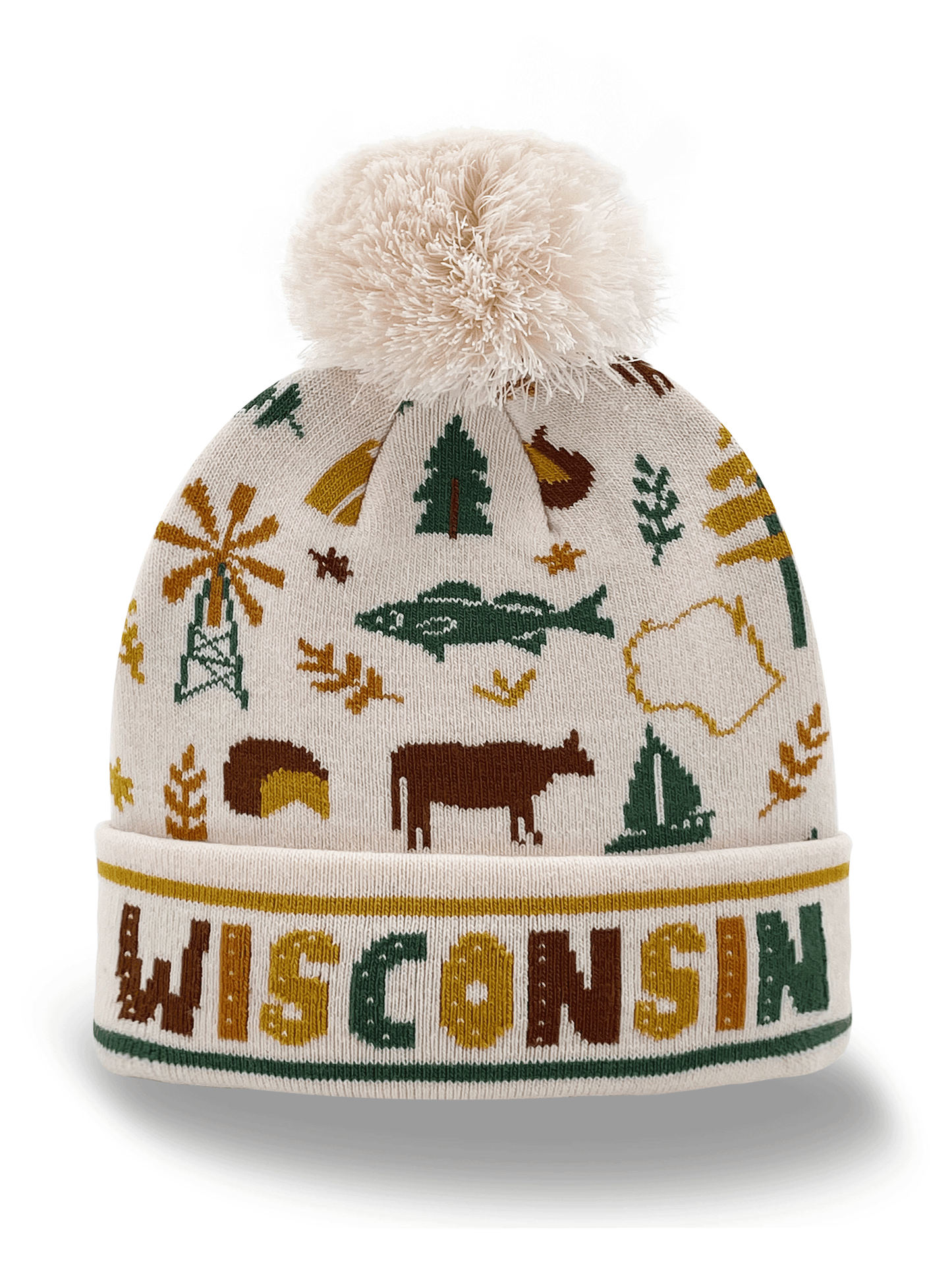 Wisconsin State Knit Beanie