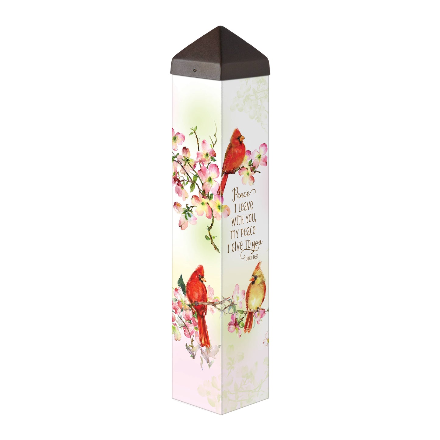Peaceful Cardinals 20" Art Pole