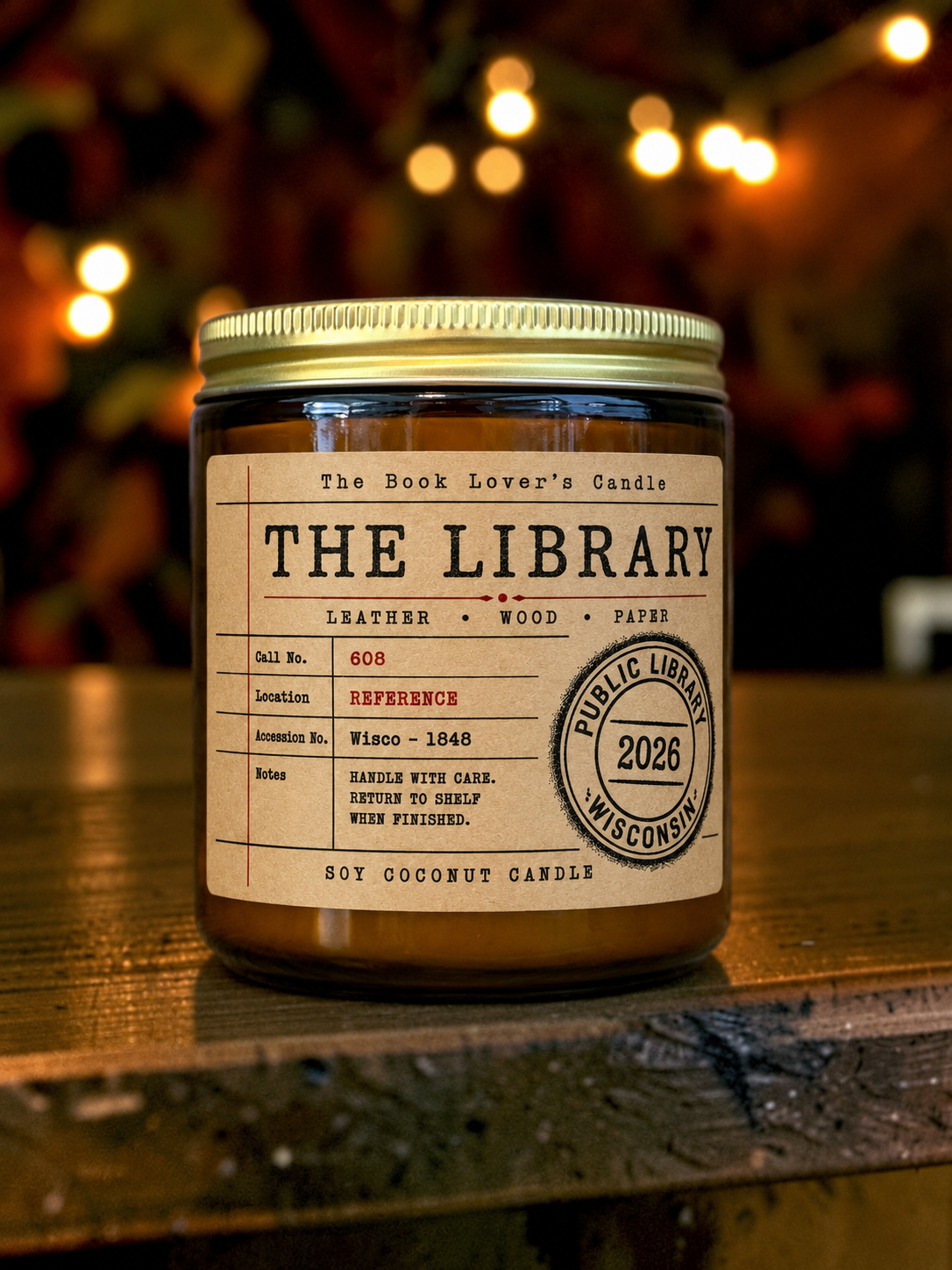 The Library – Book Lover Candle