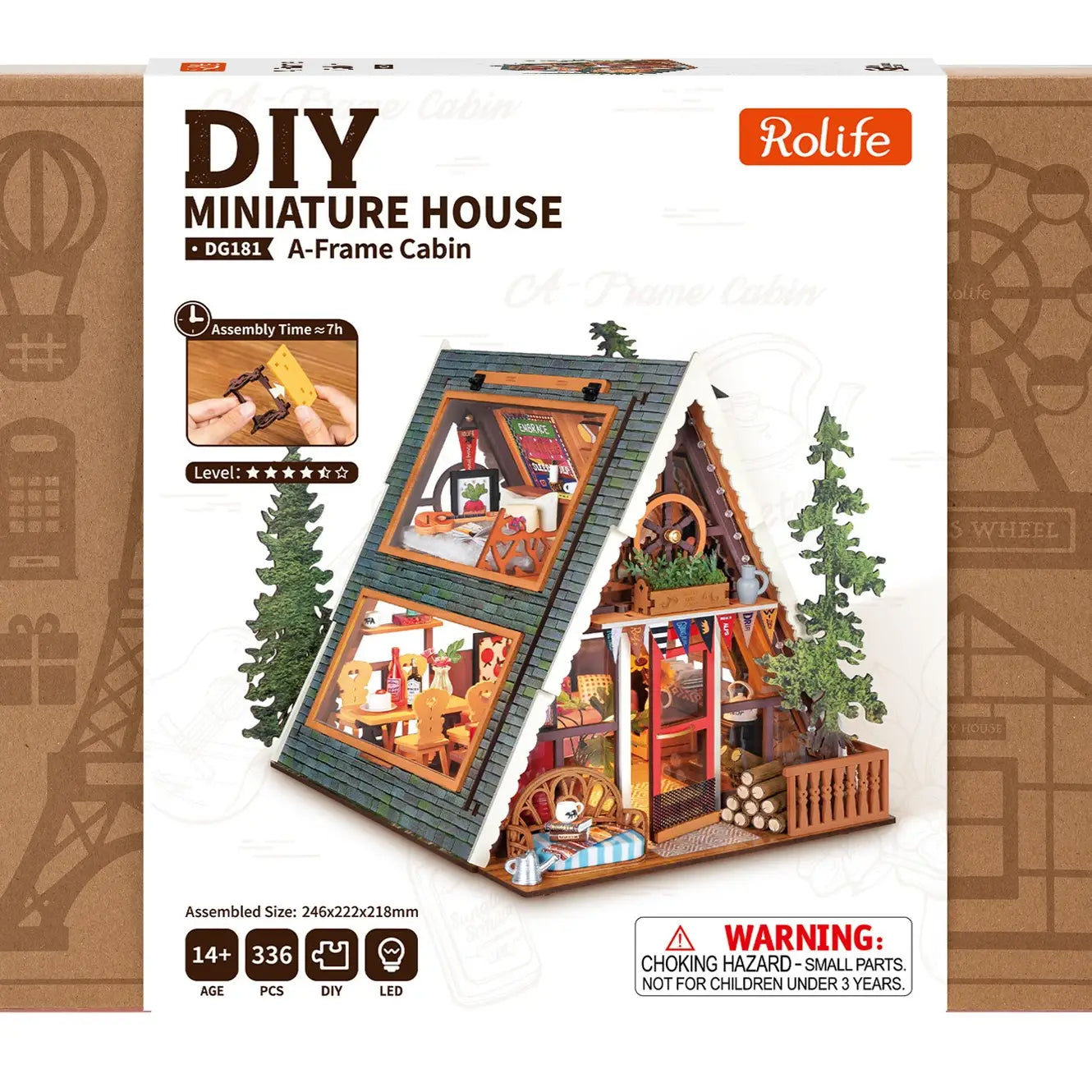 A-Frame Cabin Wooden DIY Kit