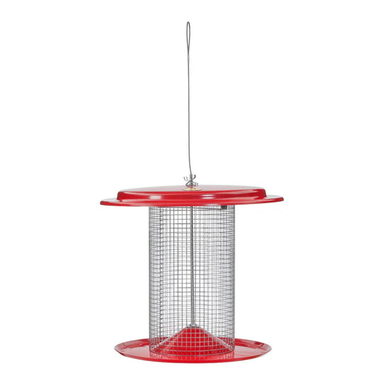 Mesh Sunflower Feeder - Red