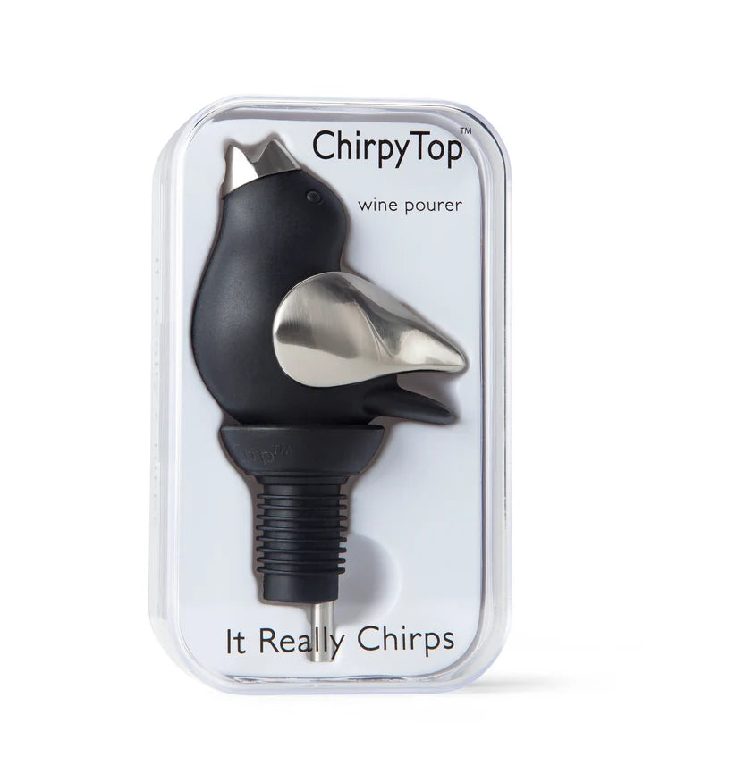 Chirpy Top Wine Pourer -Black