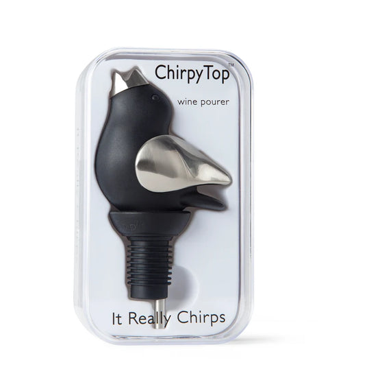 Chirpy Top Wine Pourer -Black