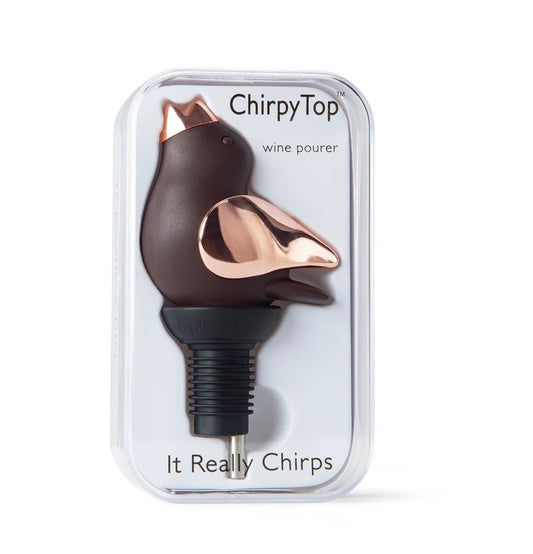 Chirpy Top Wine Pourer - Brown