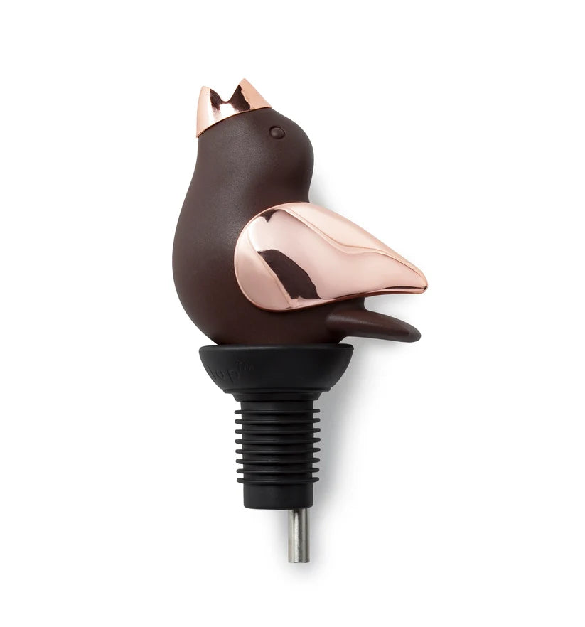 Chirpy Top Wine Pourer - Brown