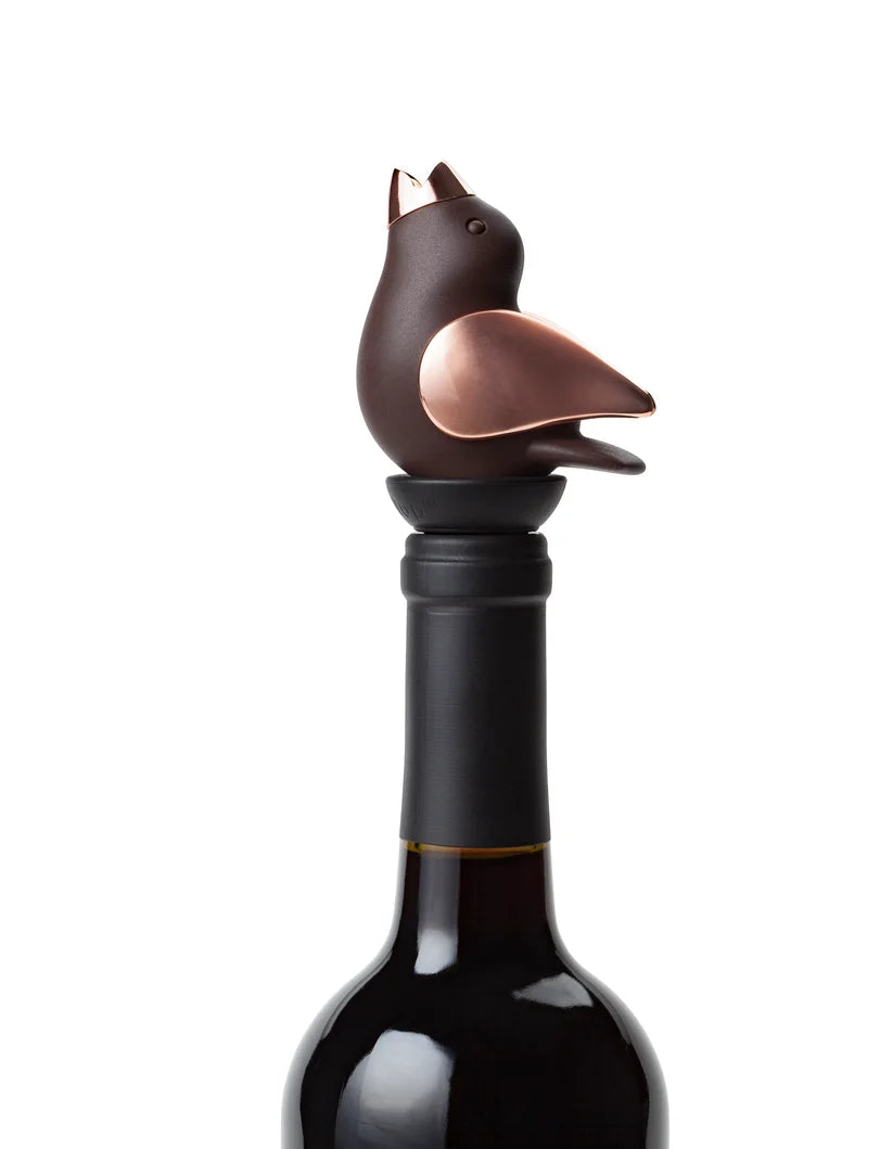 Chirpy Top Wine Pourer - Brown