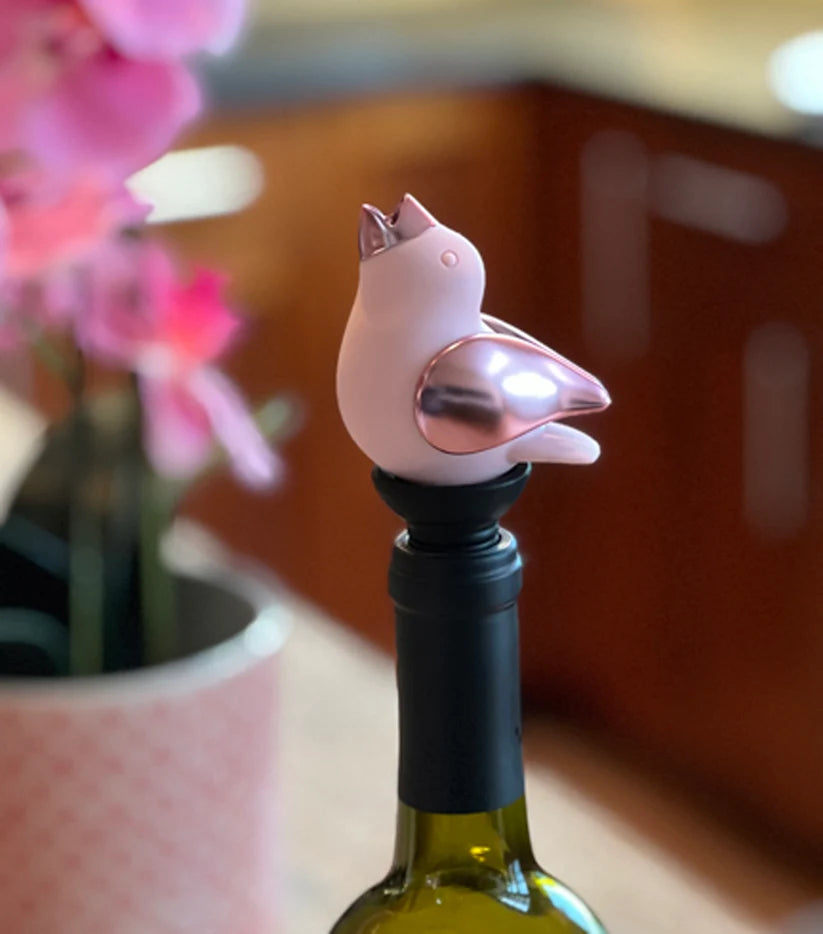 Chirpy Top Wine Pourer - Pink