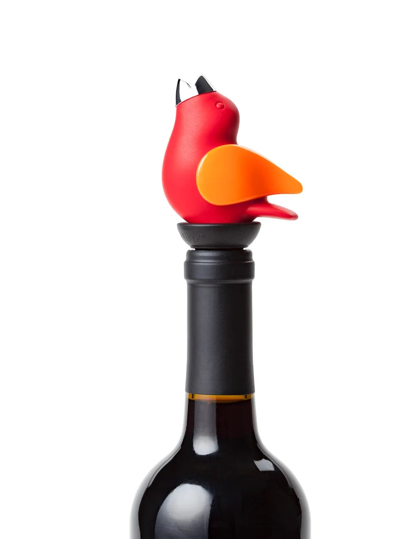 Chirpy Top Wine Pourer - Red