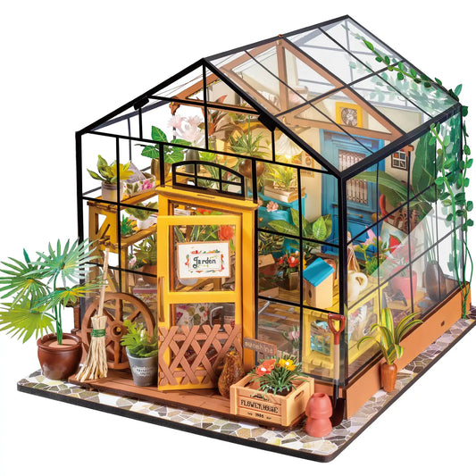 Cathy's Flower House Wooden Miniature Kit