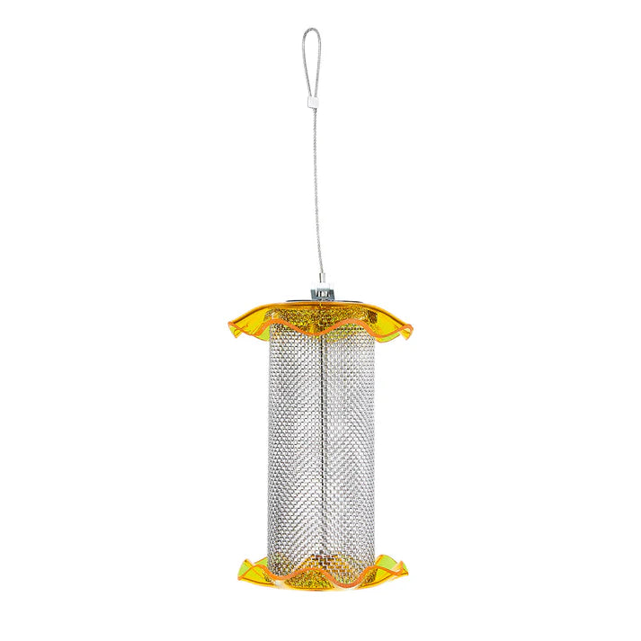 Acrylic Mesh Nyger Feeder -Yellow