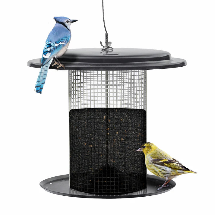Mesh Sunflower Feeder - Black & White