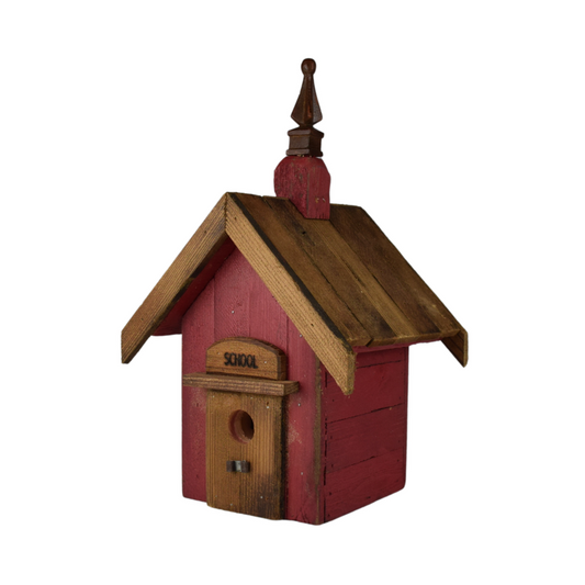NC-37 Rustic Birdhouse School