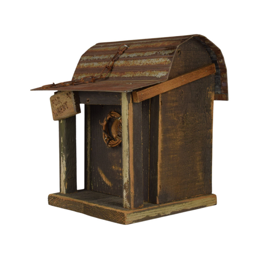 NC-57 Rustic Birdhouse 4 Wrent
