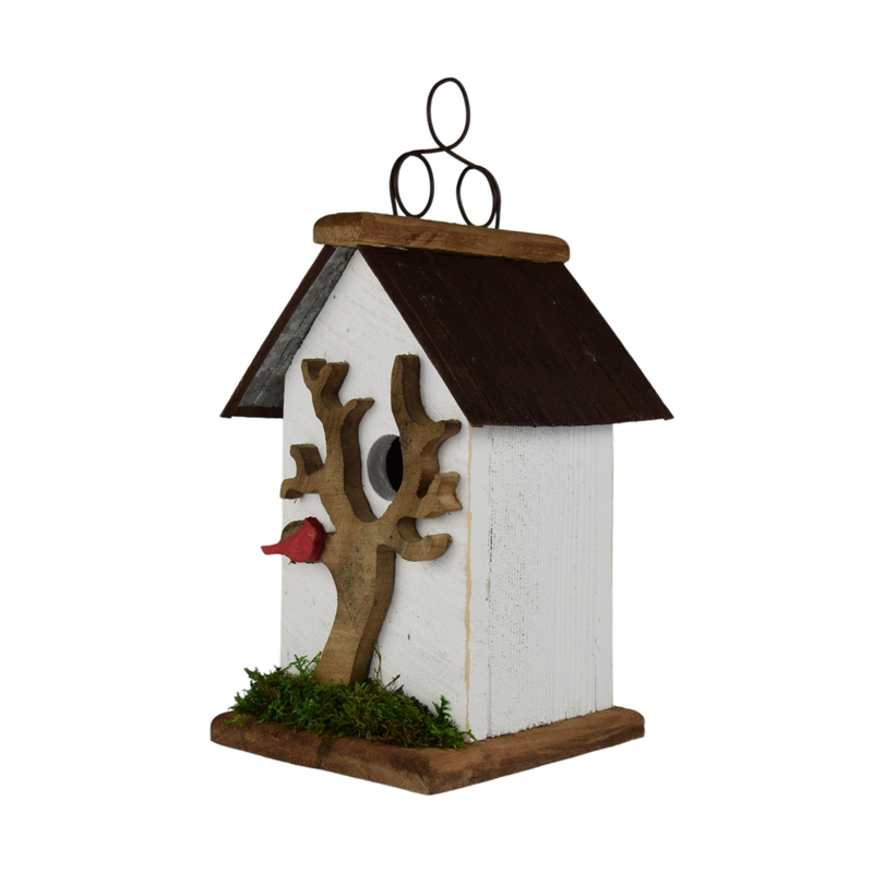 NC-75 Rustic Birdhouse Cardinal