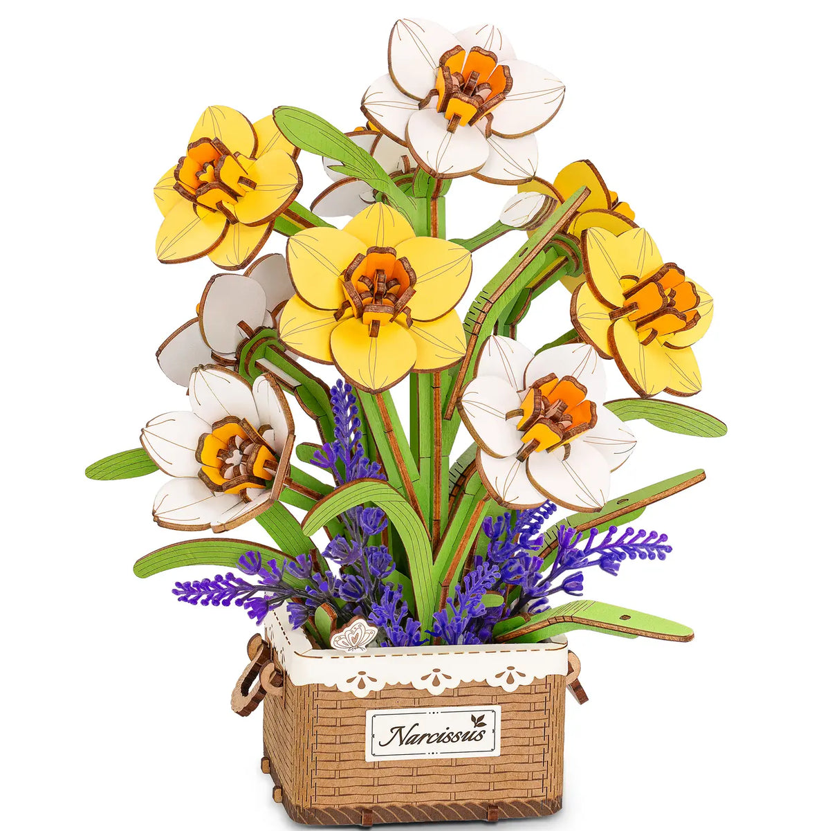 Narcissus Wooden Bloom Craft