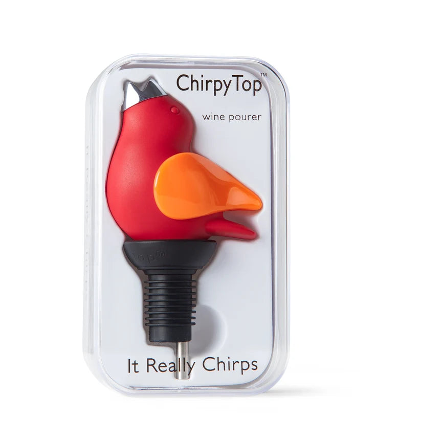 Chirpy Top Wine Pourer - Red