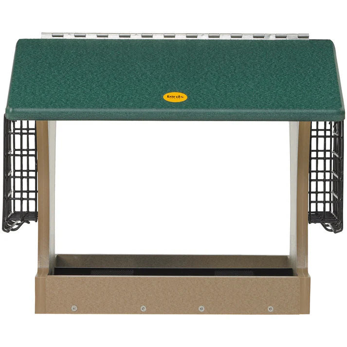Recycled 7 Qt Hopper w/ Suet Cages