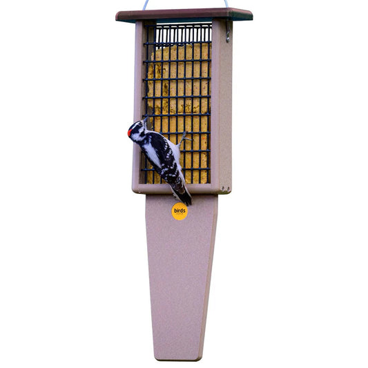 Pileated Suet Feeder - Brown