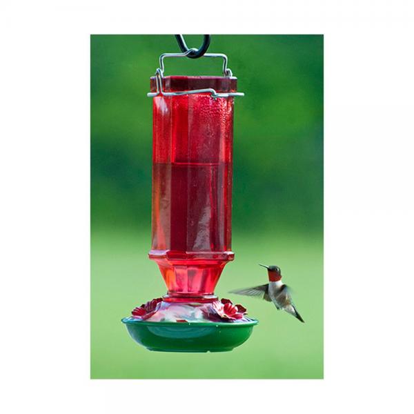 Vintage Red Hummer Feeder