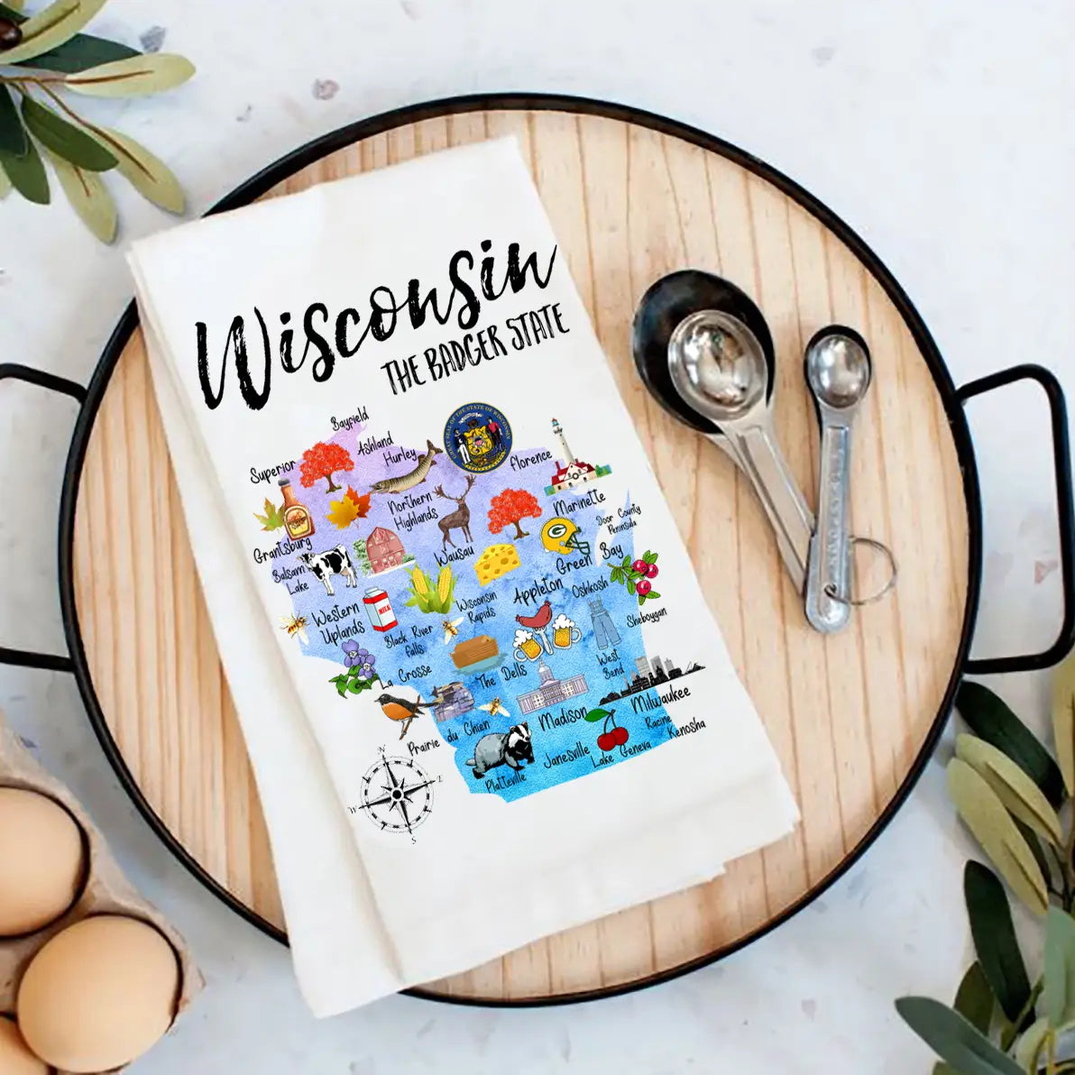 Wisconsin Flour Sack Towel