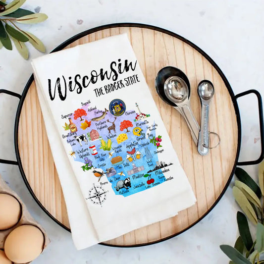 Wisconsin Flour Sack Towel