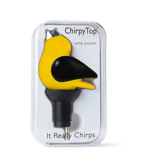 Chirpy Top Wine Pourer - Yellow