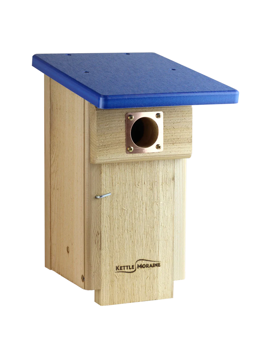 Bluebird Nest Box - w/ Recycled Roof