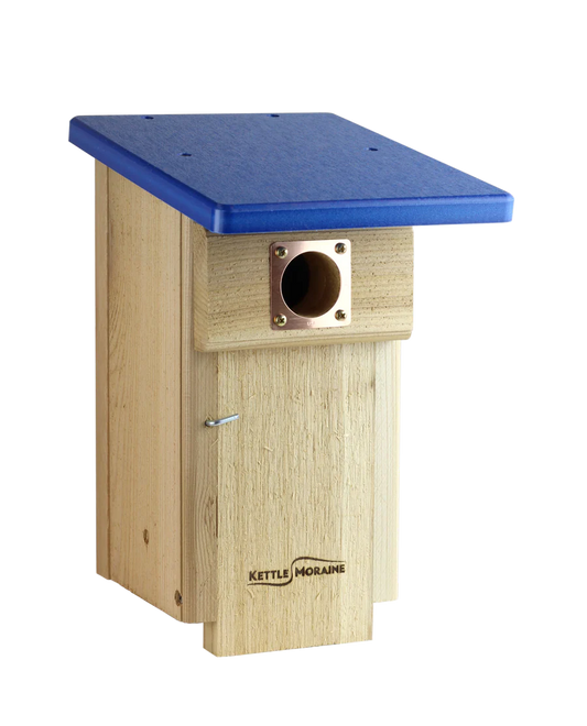 Bluebird Nest Box - w/ Recycled Roof