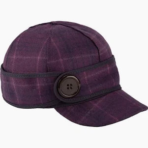Button Up Cap - Plum Passion Plaid