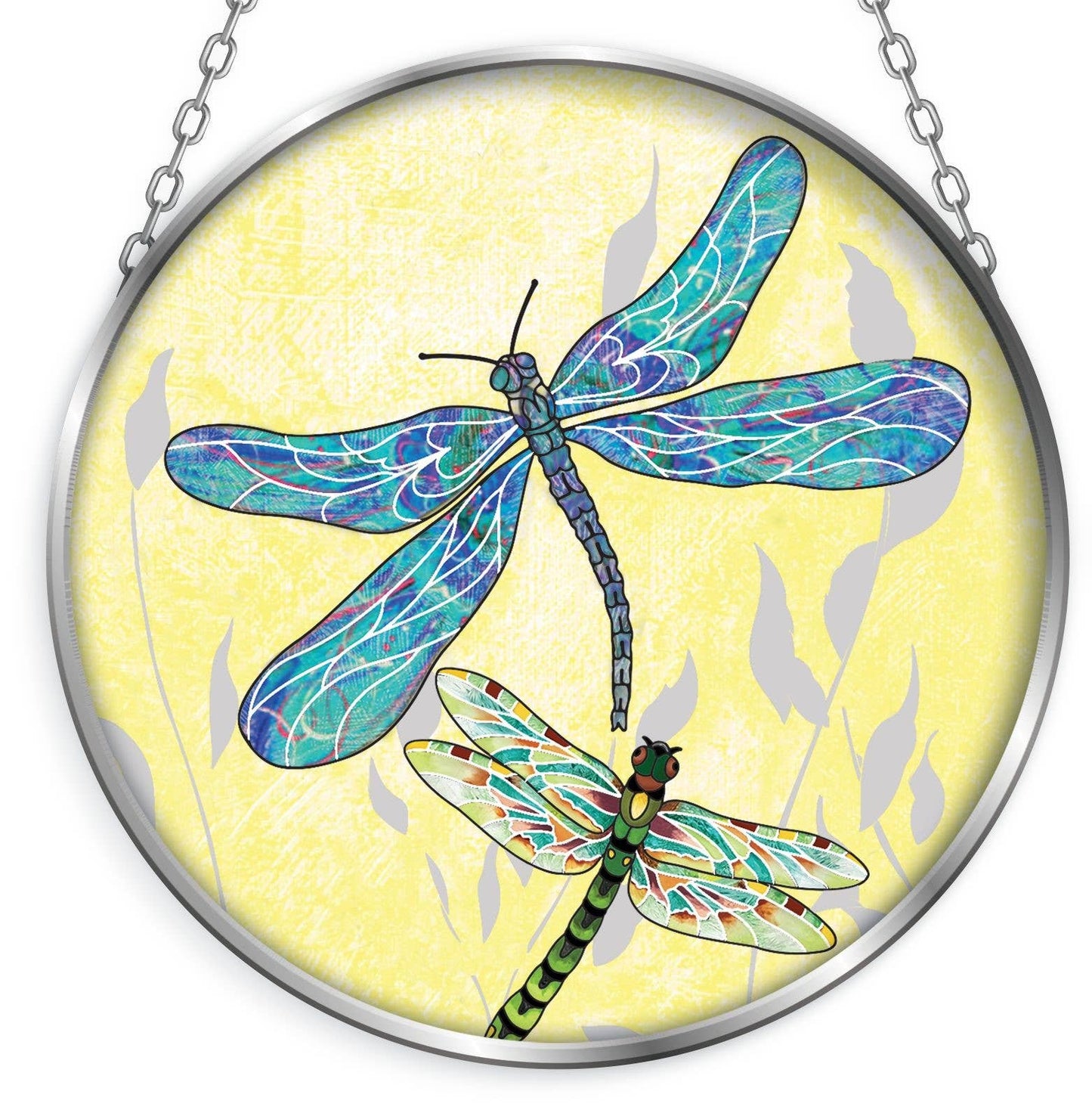 Dragonfly Glass Suncatcher w/ Chain