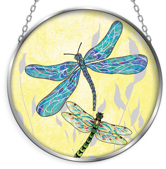 Dragonfly Glass Suncatcher w/ Chain