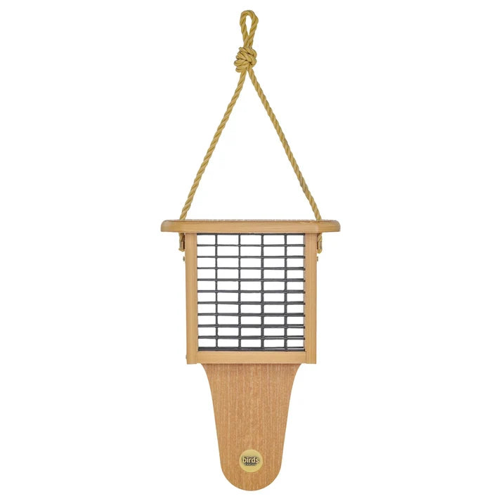 Natural Teakwood Tailprop Suet Feeder