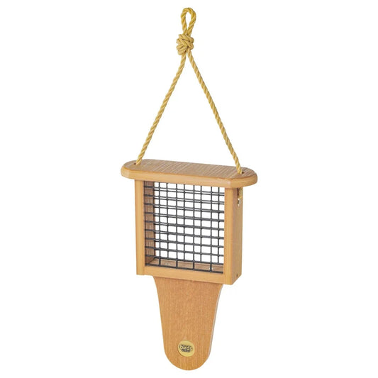 Natural Teakwood Tailprop Suet Feeder